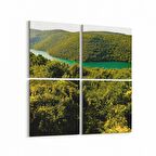 Olla 13698K4 Doğa / Manzara Görseli Kare 4'lü Kanvas Tablo (Ölçü: 145X145)