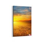 Olla 16033D Günbatımı Görseli Dikey Kanvas Tablo (Ölçü: 60X90)