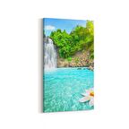 Olla 14084DD Doğa / Manzara Görseli Dikey Dar Kanvas Tablo (Ölçü: 30X60)