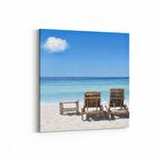 Olla 16576K Kumsal / Sahil Görseli Kare Kanvas Tablo (Ölçü: 25X25)