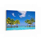 Olla 16480Y Kumsal / Sahil Görseli Yatay Kanvas Tablo (Ölçü: 45X30)