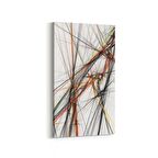 Olla 10062DD Abstract Görsel Dikey Dar Kanvas Tablo (Ölçü: 40X80)