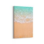 Olla 16413D Kumsal / Sahil Görseli Dikey Kanvas Tablo (Ölçü: 60X90)