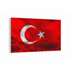 Olla 17551Y Türk Bayrağı Görseli Yatay Kanvas Tablo (Ölçü: 120X80)