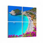 Olla 14379K4 Doğa / Manzara Görseli Kare 4'lü Kanvas Tablo (Ölçü: 65X65)