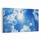 Olla 15566Y Gökyüzü Bulut Görseli  Yatay Kanvas Tablo (Ölçü: 45X30)