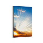 Olla 16121D Günbatımı Görseli Dikey Kanvas Tablo (Ölçü: 100X150)