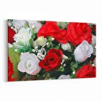 Olla 11554Y Çiçek Görseli Yatay Kanvas Tablo (Ölçü: 150X100)