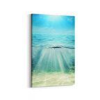 Olla 12938D Deniz / Okyanus Görseli Dikey Kanvas Tablo (Ölçü: 100X150)