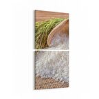 Olla 15278K2D Gıda Görseli 2'li Dikey Kanvas Tablo (Ölçü: 30X65)