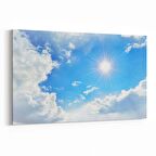Olla 15600Y Gökyüzü Bulut Görseli  Yatay Kanvas Tablo (Ölçü: 45X30)