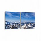 Olla 14278K2Y Doğa / Manzara Görseli Kare 2'li Yatay Kanvas Tablo (Ölçü: 125X60)