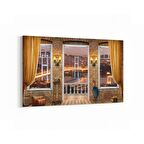 Olla 18010Y Yapı Görseli Yatay Kanvas Tablo (Ölçü: 90X60)