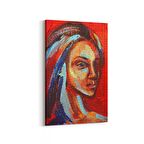 Olla 17846D Yağlı Boya Görseli Dikey Kanvas Tablo (Ölçü: 80X120)