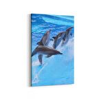 Olla 13036D Deniz / Okyanus Görseli Dikey Kanvas Tablo (Ölçü: 100X150)