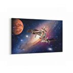 Olla 17661Y Uzay Görseli Yatay Kanvas Tablo (Ölçü: 150X100)