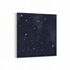 Olla 14808K Gece Gökyüzü Görseli Kare Kanvas Tablo (Ölçü: 60X60)