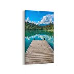 Olla 13386DD Doğa / Manzara Görseli Dikey Dar Kanvas Tablo (Ölçü: 60X120)