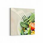 Olla 15178K Gıda Görseli Kare Kanvas Tablo (Ölçü: 25X25)