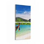 Olla 13828K2D Doğa / Manzara Görseli Kare 2'li Dikey Kanvas Tablo (Ölçü: 30X65)