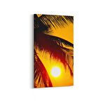 Olla 15930DD Günbatımı Görseli Dikey Dar Kanvas Tablo (Ölçü: 40X80)