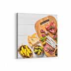 Olla 14999K Gıda Görseli Kare Kanvas Tablo (Ölçü: 25X25)