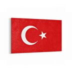 Olla 17547Y Türk Bayrağı Görseli Yatay Kanvas Tablo (Ölçü: 45X30)
