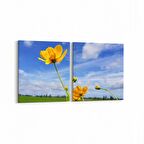 Olla 14392K2Y Doğa / Manzara Görseli Kare 2'li Yatay Kanvas Tablo (Ölçü: 65X30)