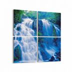 Olla 13613K4 Doğa / Manzara Görseli Kare 4'lü Kanvas Tablo (Ölçü: 65X65)