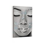 Olla 17010D Model / Manken Görseli Dikey Kanvas Tablo (Ölçü: 70X105)