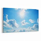 Olla 15750Y Gökyüzü Bulut Görseli  Yatay Kanvas Tablo (Ölçü: 30X20)