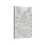 Olla 10454DD Beyaz Kabartma Görseli Dikey Dar Kanvas Tablo (Ölçü: 60X120)