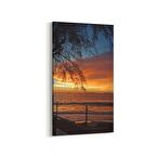 Olla 15982DD Günbatımı Görseli Dikey Dar Kanvas Tablo (Ölçü: 40X80)