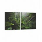 Olla 14309K2Y Doğa / Manzara Görseli Kare 2'li Yatay Kanvas Tablo (Ölçü: 145X70)