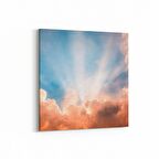 Olla 15970K Günbatımı Görseli Kare Kanvas Tablo (Ölçü: 25X25)