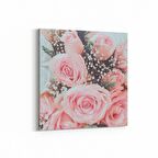 Olla 11602K Çiçek Görseli Kare Kanvas Tablo (Ölçü: 100X100)