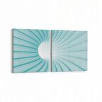 Olla 10267K2Y Abstract Girdap Görsel Kare 2'li Yatay Kanvas Tablo (Ölçü: 145X70)