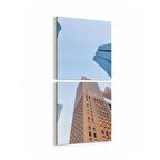 Olla 18660KD Yapı Görseli Kare 2'li Dikey Kanvas Tablo (Ölçü: 30X65)