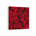 Olla 11629K Çiçek Görseli Kare Kanvas Tablo (Ölçü: 100X100)