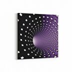 Olla 10255K Abstract Girdap Görsel Kare Kanvas Tablo (Ölçü: 25X25)