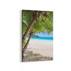 Olla 16537D Kumsal / Sahil Görseli Dikey Kanvas Tablo (Ölçü: 60X90)