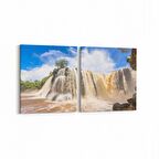 Olla 13193K2Y Doğa / Manzara Görseli Kare 2'li Yatay Kanvas Tablo (Ölçü: 65X30)