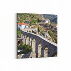 Olla 18054K4 Yapı Görseli Kare 4'lü Kanvas Tablo (Ölçü: 125X125)