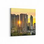 Olla 18699K Yapı Görseli Kare Kanvas Tablo (Ölçü: 30X30)