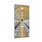 Olla 18807KD Yapı Görseli Kare 2'li Dikey Kanvas Tablo (Ölçü: 30X65)