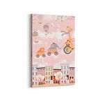 Olla 12743D Çocuk Odası Görseli Dikey Kanvas Tablo (Ölçü: 100X150)