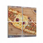 Olla 14969K4 Gıda Görseli Kare 4'lü Kanvas Tablo (Ölçü: 145X145)