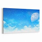 Olla 15715Y Gökyüzü Bulut Görseli  Yatay Kanvas Tablo (Ölçü: 150X100)