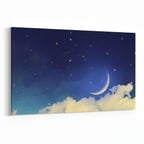 Olla 14875Y Gece Gökyüzü Görseli Yatay Kanvas Tablo (Ölçü: 30X20)