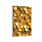 Olla 10031D Abstract 3 Boyut Görsel Dikey Kanvas Tablo (Ölçü: 100X150)